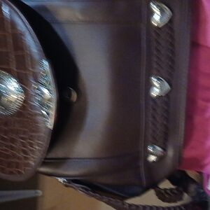 Leather crocodile Purse